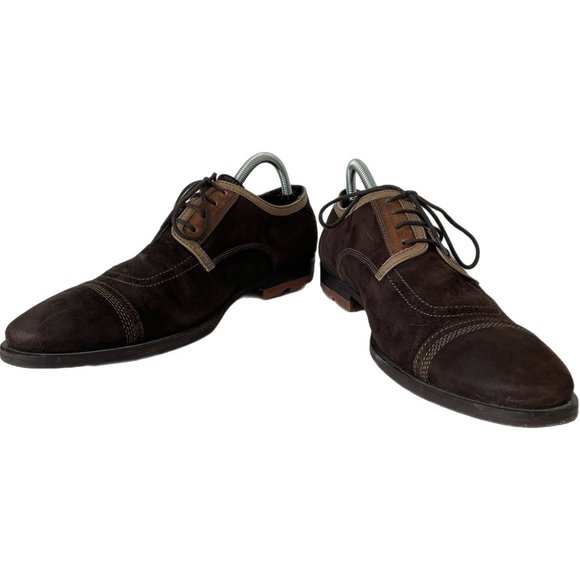 Bacco Bucci Vero Cuoio Mens Brown Suede Oxford Leather Size 8 main image 7